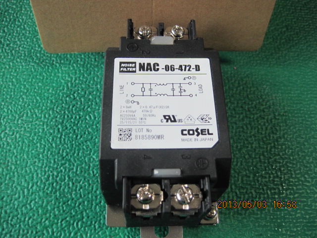 NOISE FILTER NAC-06-472-D(중고)