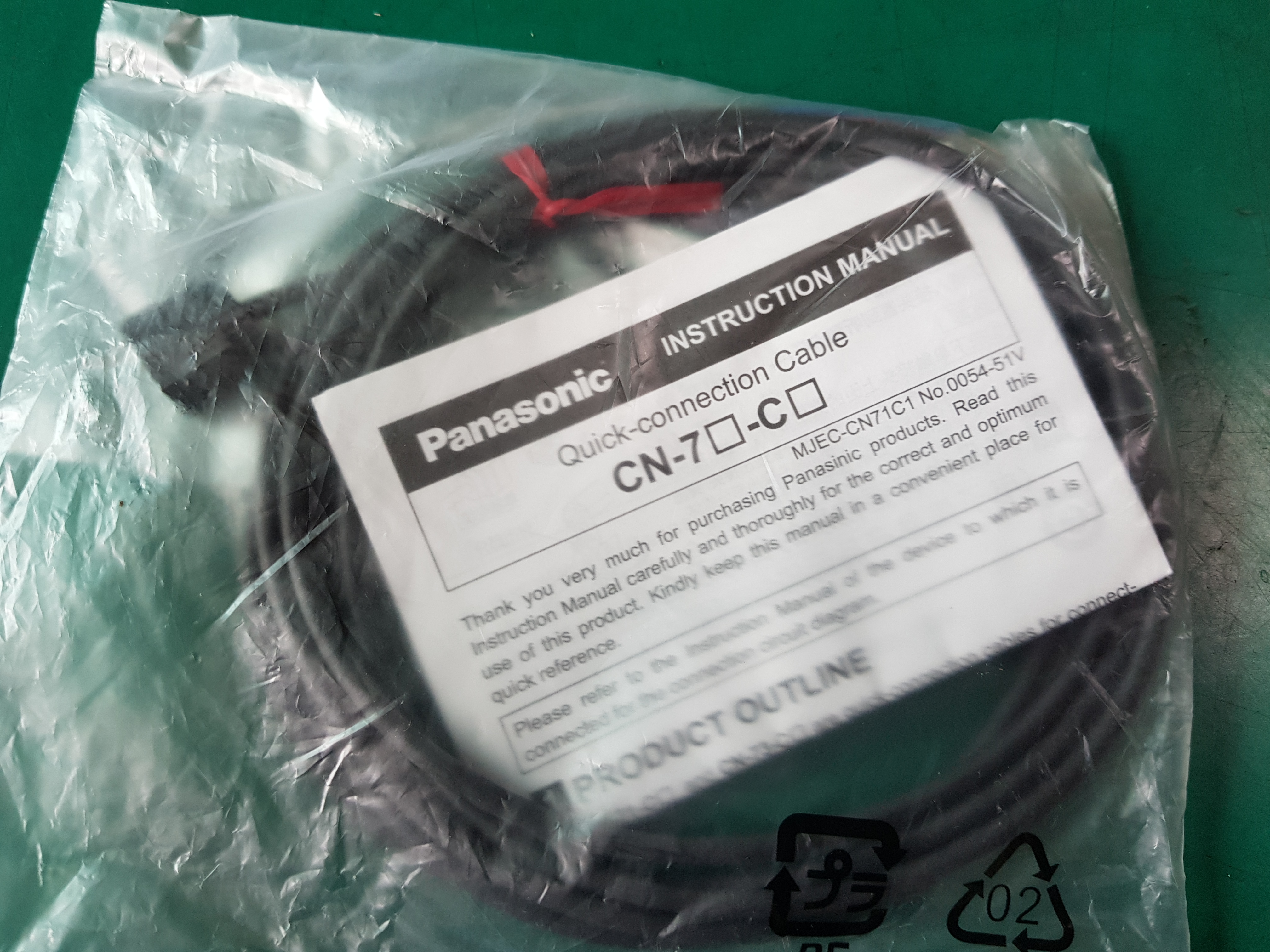 PANASONIC SENSOR QUICK-CONNECTION CABLE CN-73-C2(미사용품)