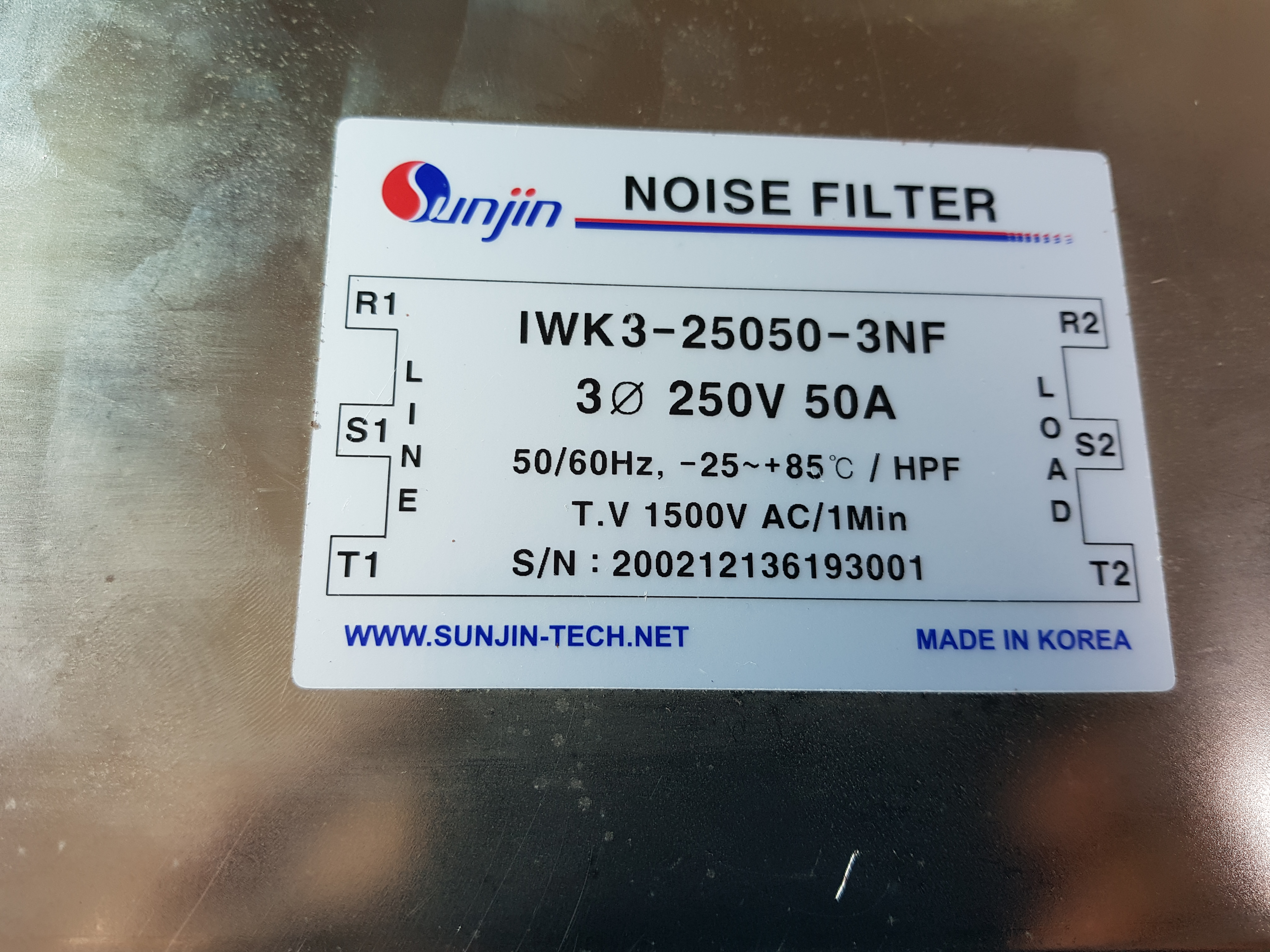NOISE FILTER IWK3-25050-3NF(중고)