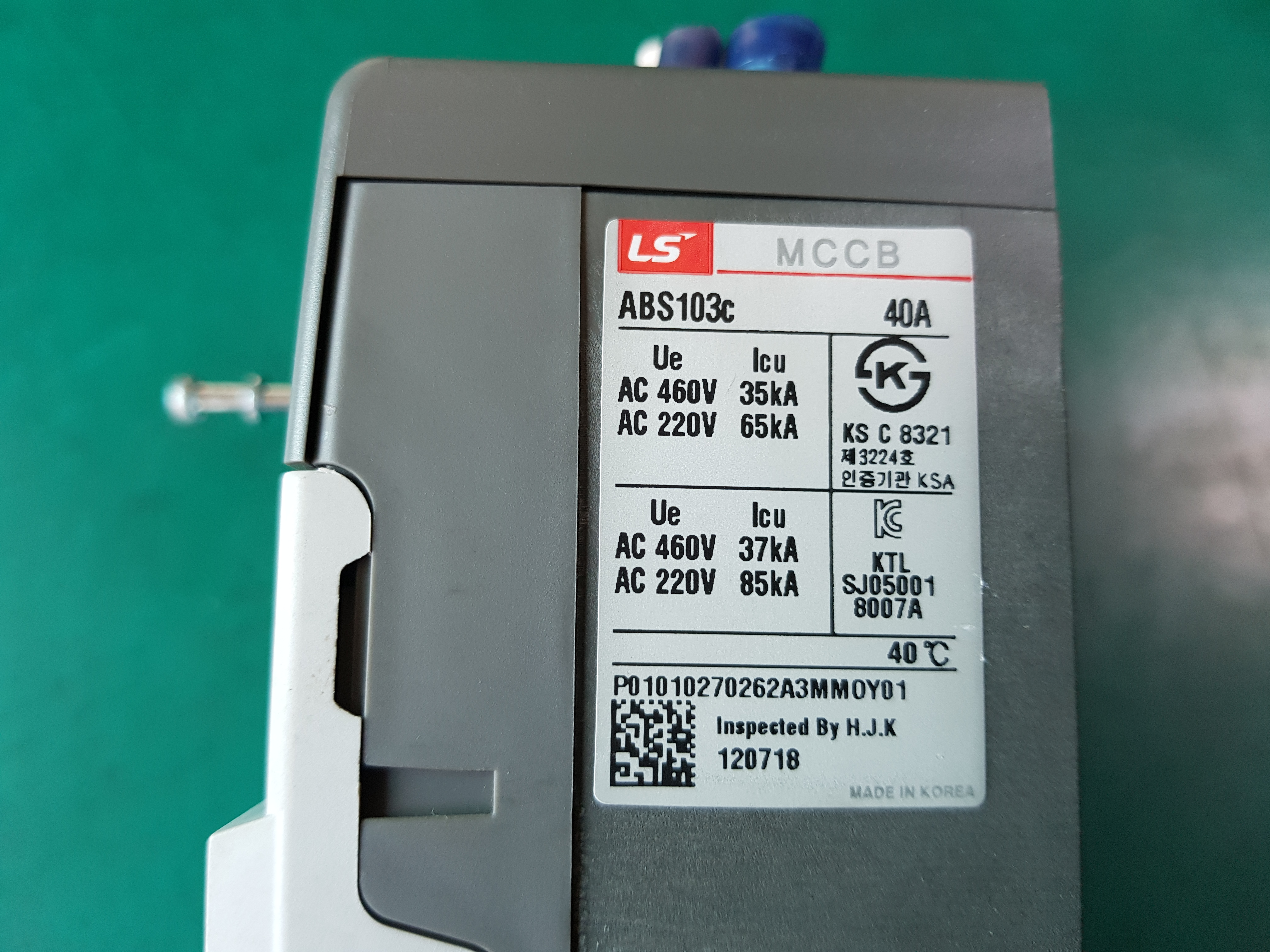 MCCB ABS103C 40A(중고)