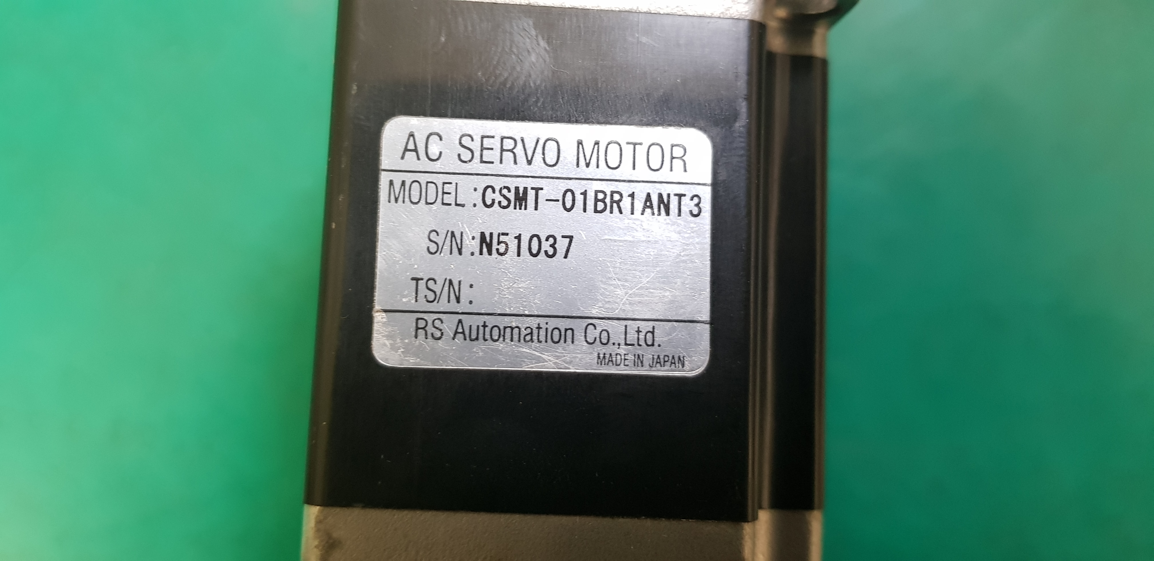 Rs-automationAC SERVO MOTOR CSMT-01BR1ANT3 (100W-중고) 알에스 오토메이션 서보 모타