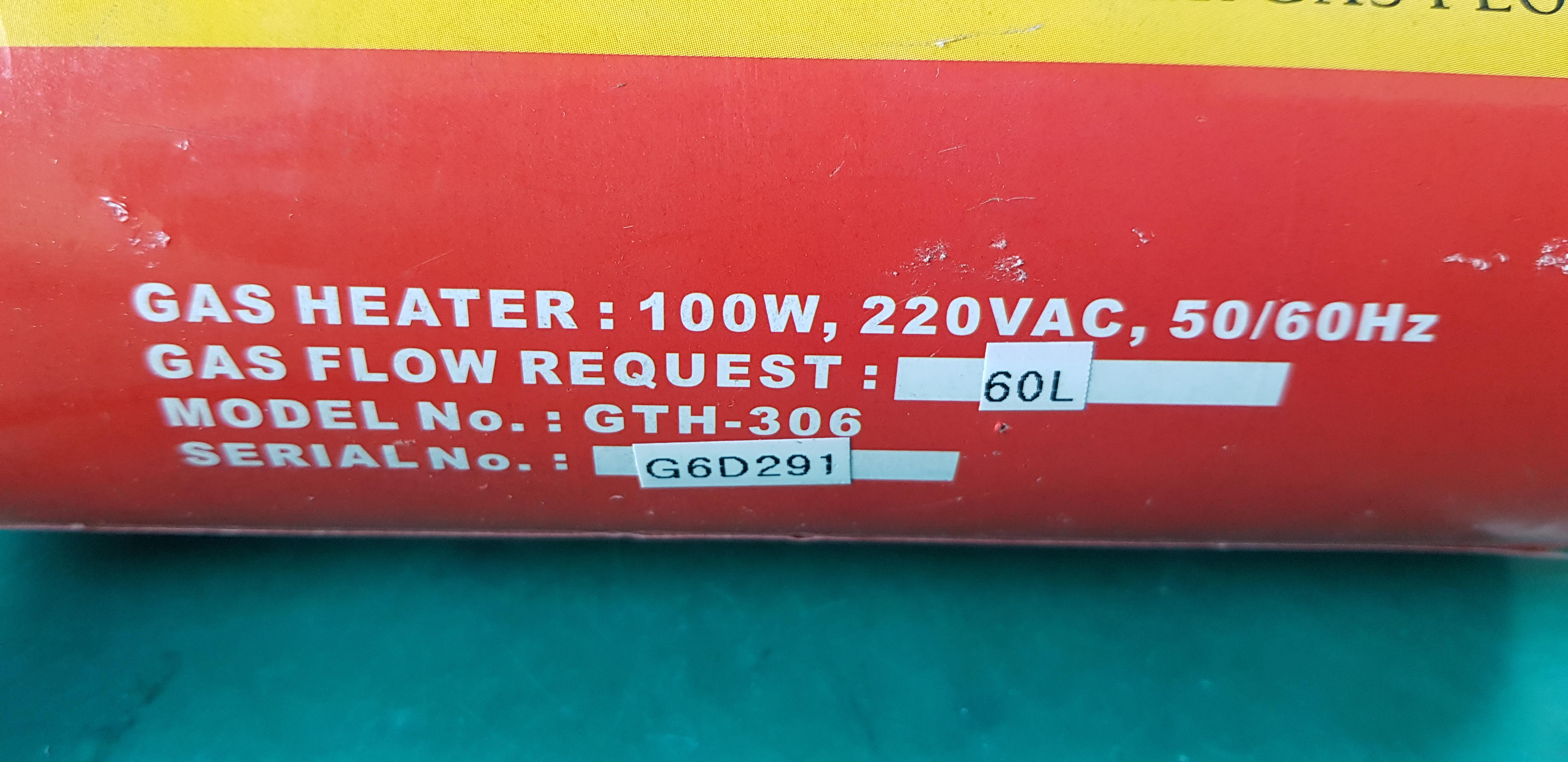 GAS HEATER GTH-306 100W 60L (중고)