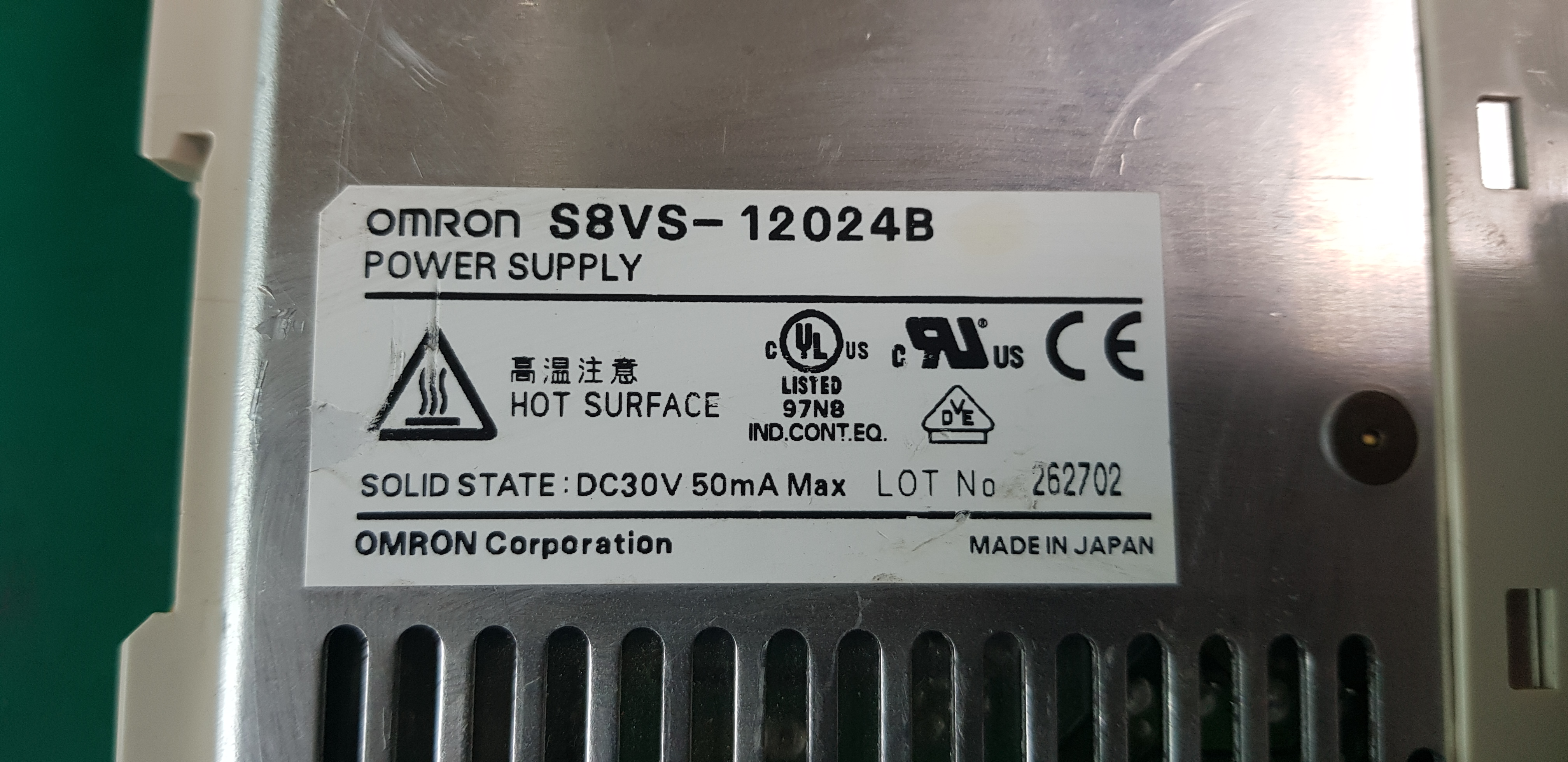 POWER SUPPLY S8VS-12024B (중고) 파워 서플라이