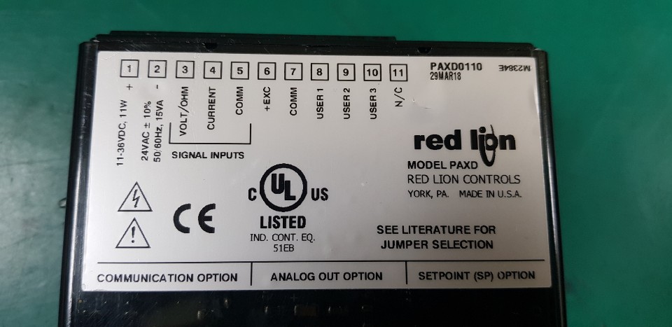 (A급)RED LION CONTROLLER PAXD0110 레드 라이온 콘트롤러