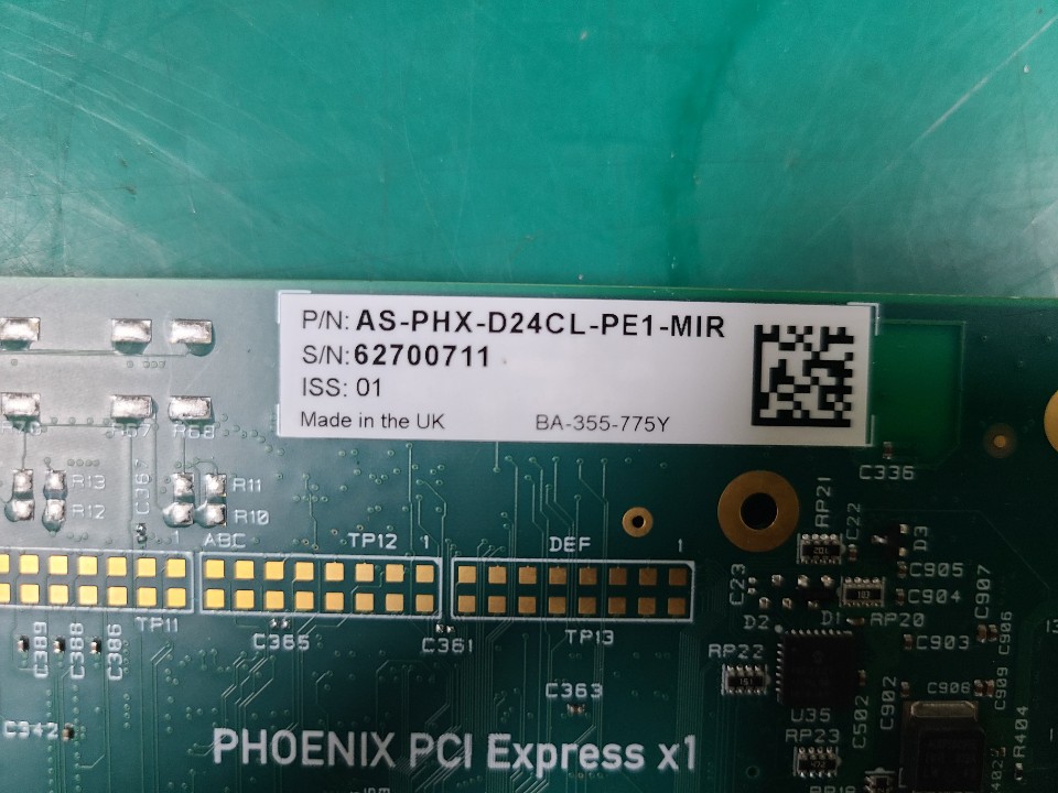 ACTIVE SILICON PHOENIX PCI AS-PHX-D24CL-PE1-MIR (중고)