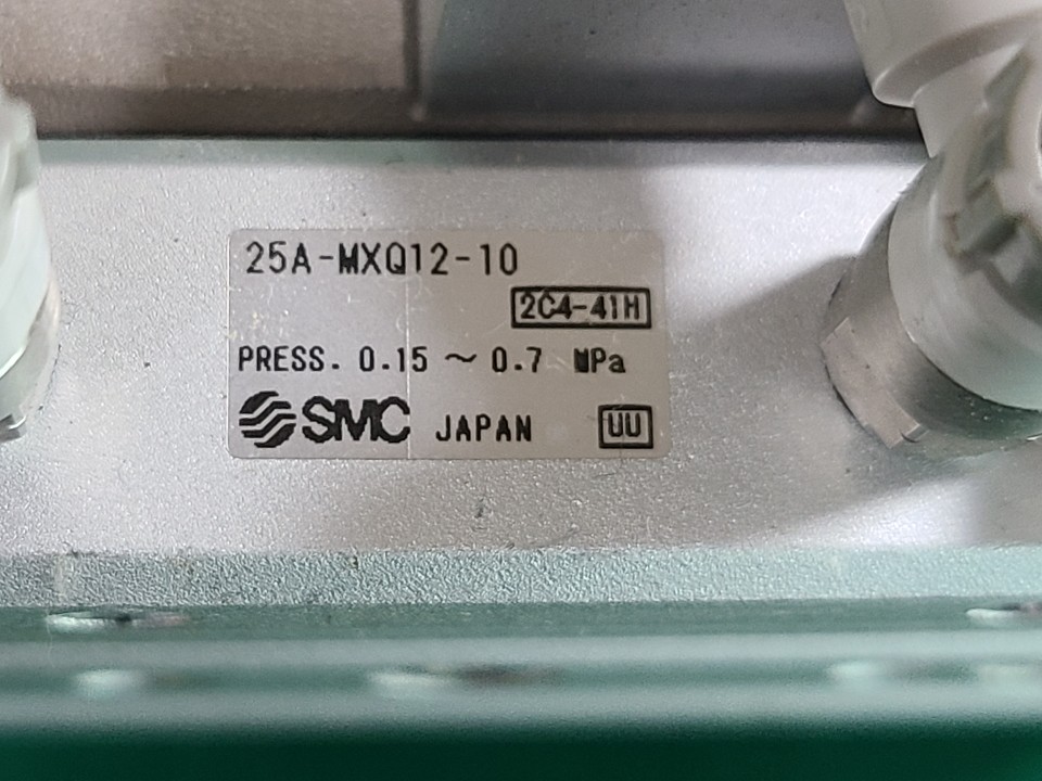 SMC SLIDE TABLE CYLINDER 25A-MXQ12-10 (중고) 슬라이드 테이블 실린더