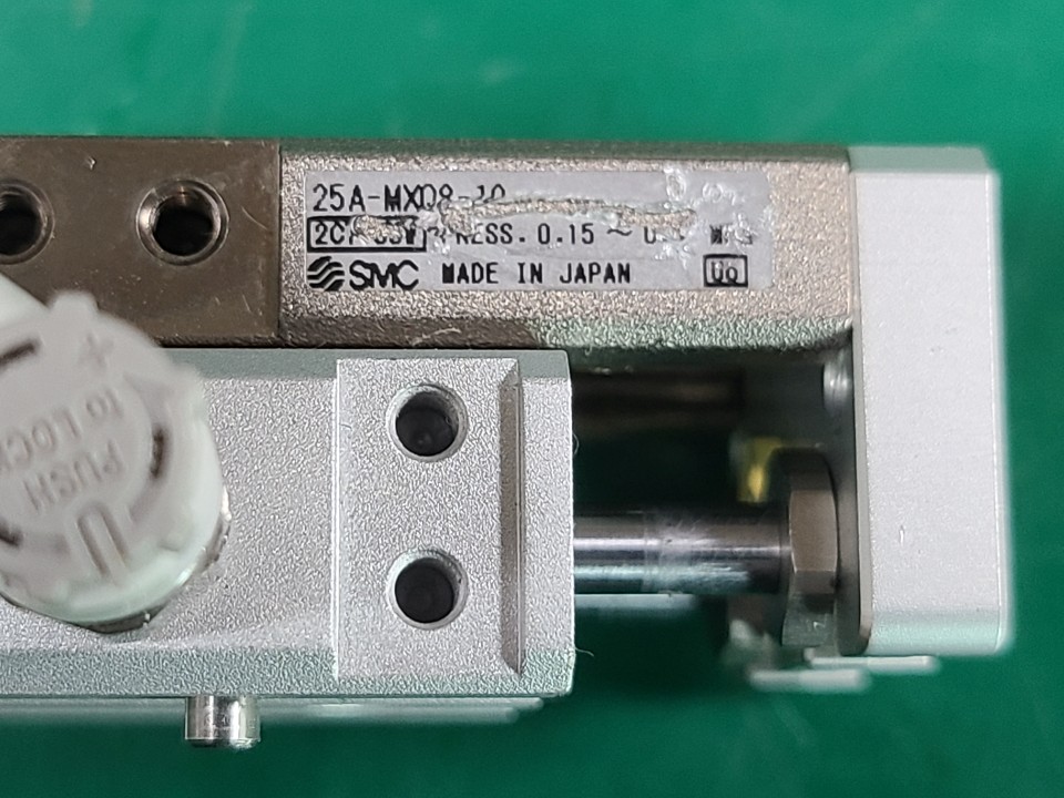 SMC SLIDE TABLE CYLINDER 25A-MXQ8-10 (중고) 슬라이드 테이블 실린더