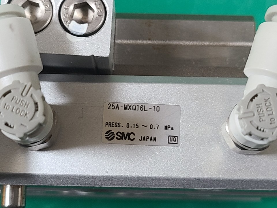 SMC SLIDE TABLE CYLINDER 25A-MXQ16L-10 (중고) 슬라이드 테이블 실린더