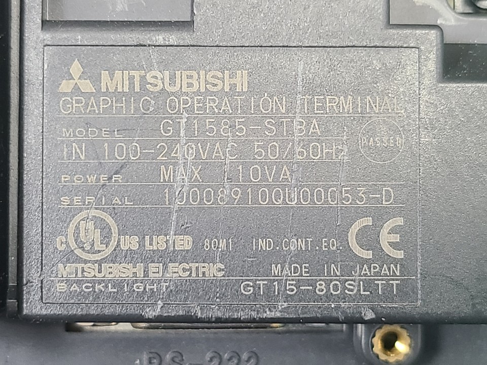 MITSUBISHI GRAPHIC OPERTION TERMINAL GT1585-STBA (중고) 미쓰비시 터치패널