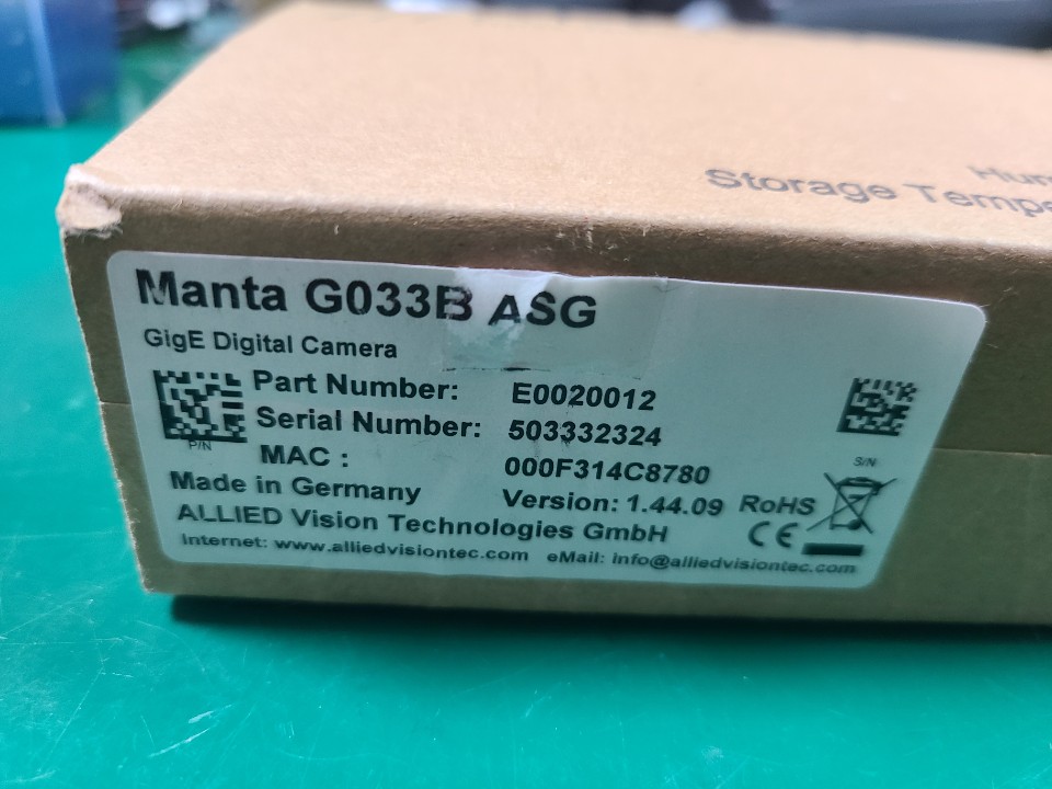 (A급) MANTA GIGE DIGITAL CAMERA G033B ASG  만타 디지탈 카메라