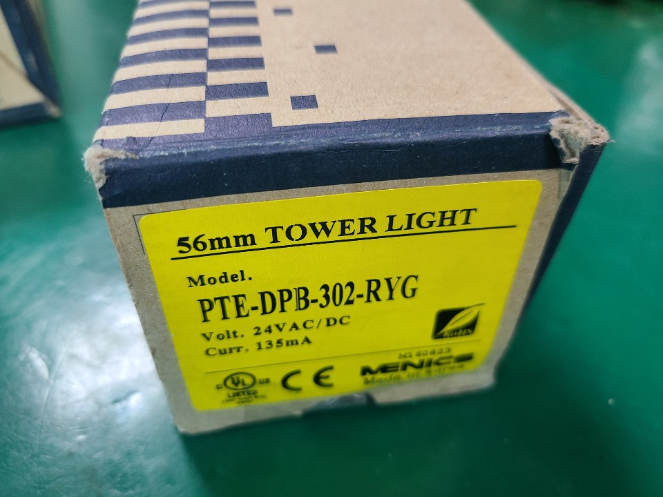 (A급-미사용품) (옵션: 박스 없는 중고 있음) 56mm TOWER LIGHT PTE-DPB-302-RYG