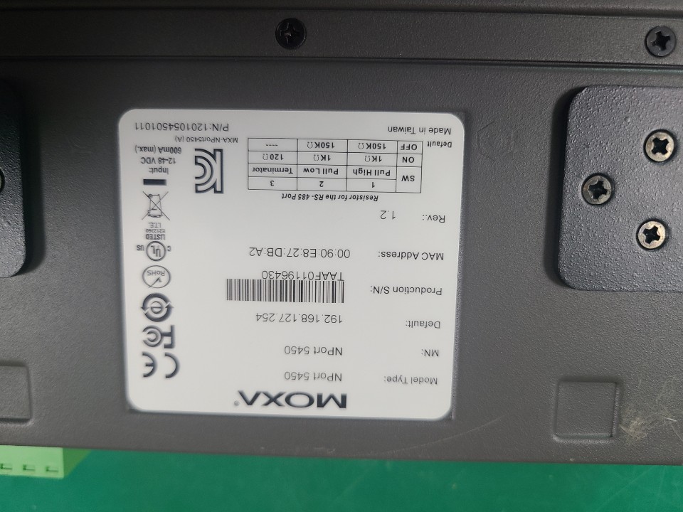 MOXA SERIAL DEVICE SERVER NPORT5450 (중고) 목사 시리얼 디바이스 서버