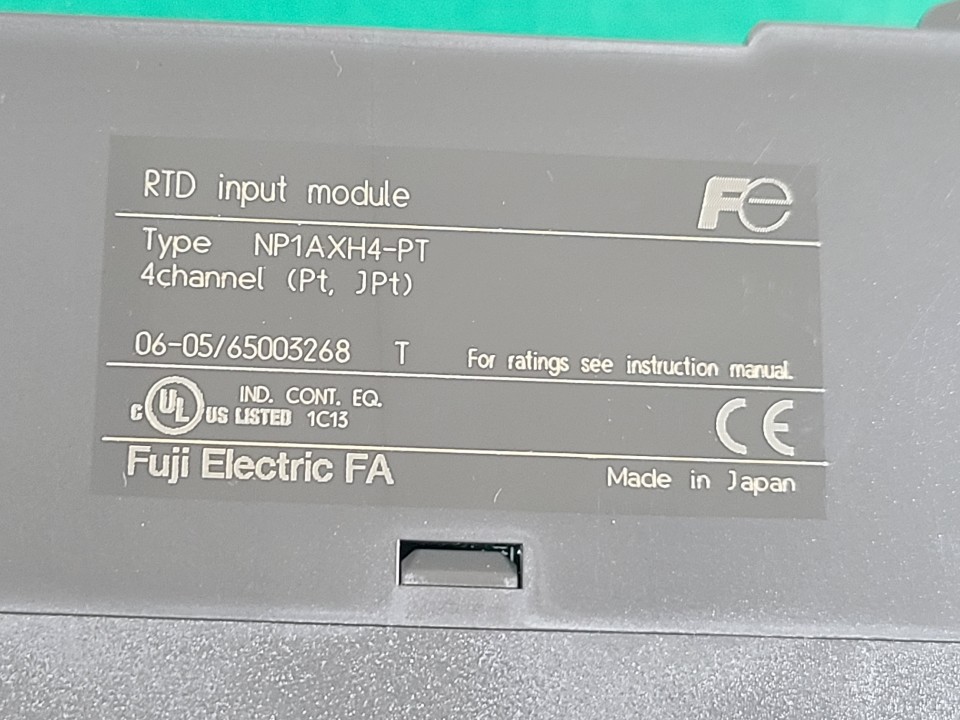 FUJI PLC RTD INPUT NP1AXH4-PT (중고) 후지 피엘씨 인풋