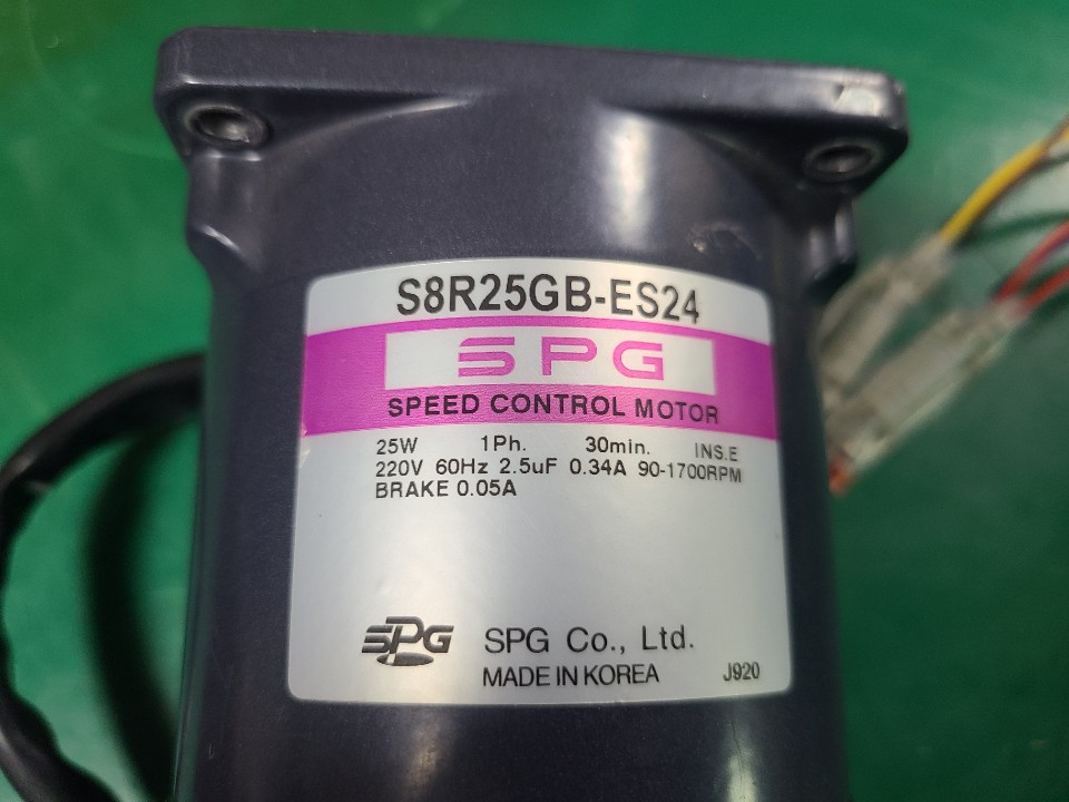 SPG SPEEDCONTROL MOTOR S8R25GB-ES24 (중고) 성신 스피드콘트롤 모타
