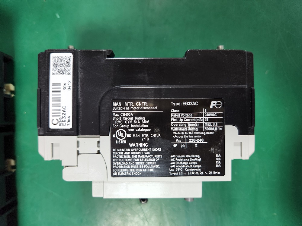 FUJI E.L.CIRCUIT BREAKER EG32AC (30A) 후지 회로 차단기 (중고)