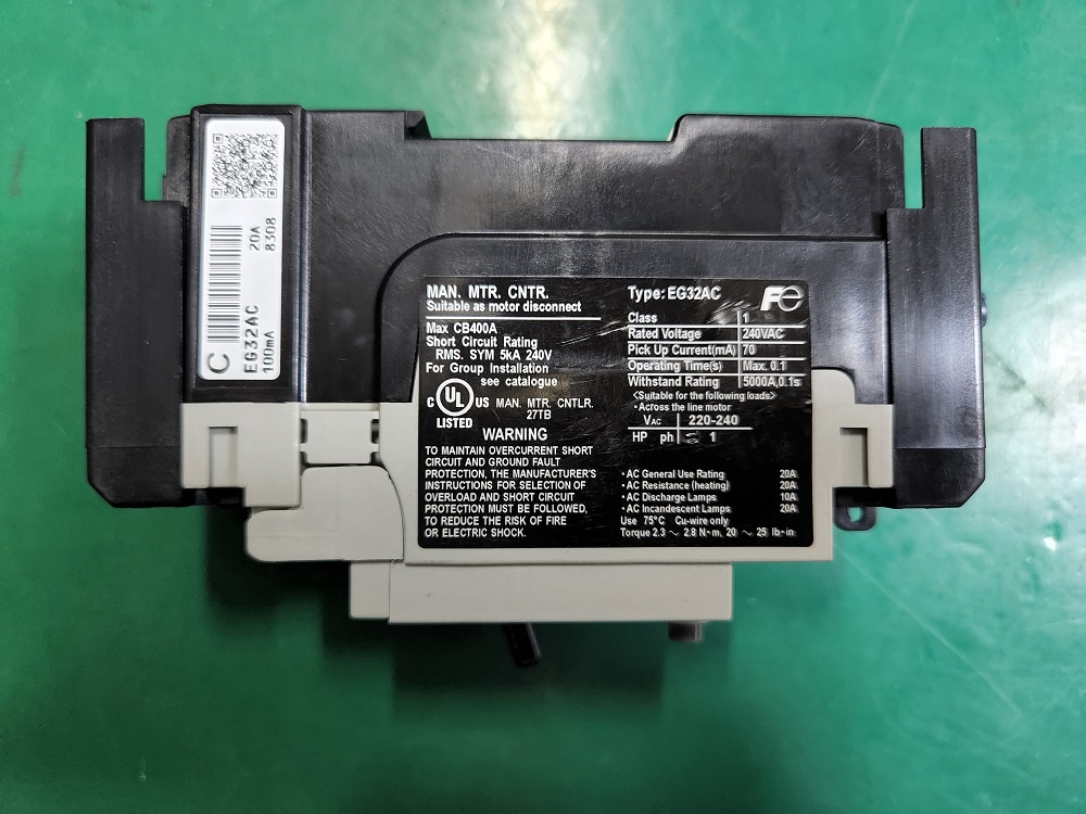 FUJI E.L.CIRCUIT BREAKER EG32AC (20A) 후지 회로 차단기 (중고)