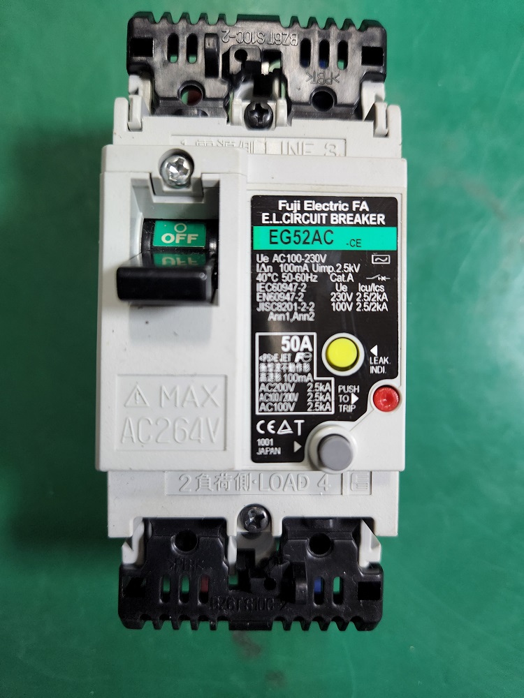 FUJI E.L.CIRCUIT BREAKER EG52AC (50A) 후지 회로 차단기 (중고)