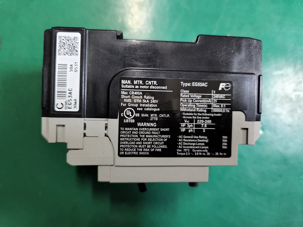 FUJI E.L.CIRCUIT BREAKER EG53AC (50A) 후지 회로 차단기 (중고)