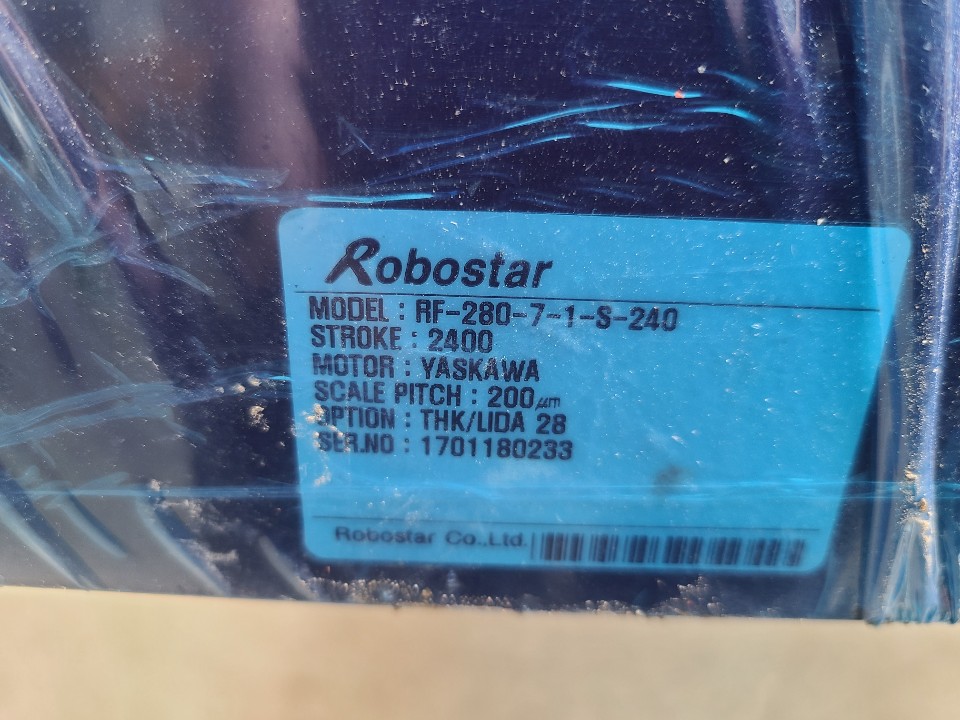 (미사용품-A급) ROBOSTAR LINEAR ACYUATOR RF-280-7-1-S-240 로보스타 리니어 엑츄에이터
