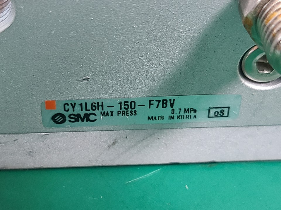 SMC RODLESS CYLINDER CY1L6H-150-F7BV (중고) 로드레스 실린더