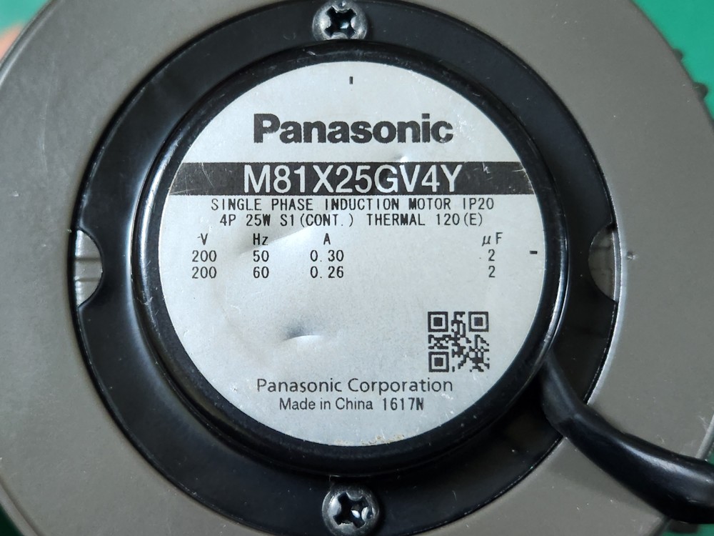 PANASONIC SPEED INDUCTION MOTOR M81X25GV4Y + MX8G25M 파나소닉 인덕션 모터 (중고)