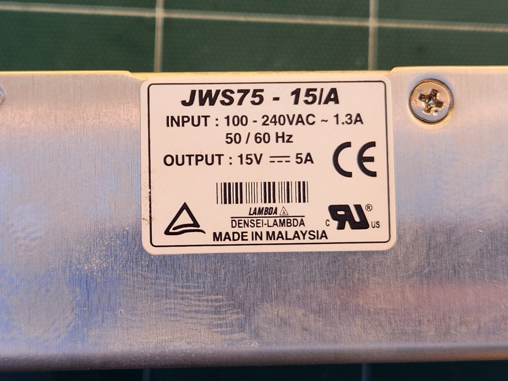 LAMDA POWER SUPPLY JWS75-15/A 람다 파워서플라이 (중고)