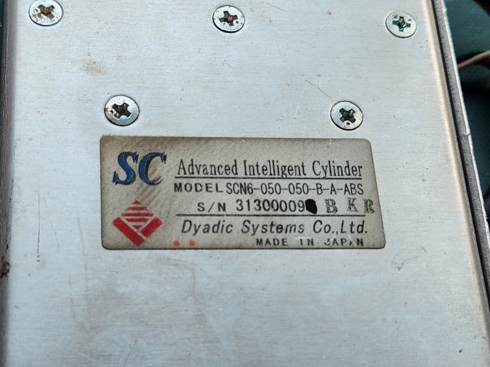 DYADIC-SYSTEMS ADVANCED INTELLIGENT CYLINDER CONTROLLER SCN6-050-050-B-A (중고)