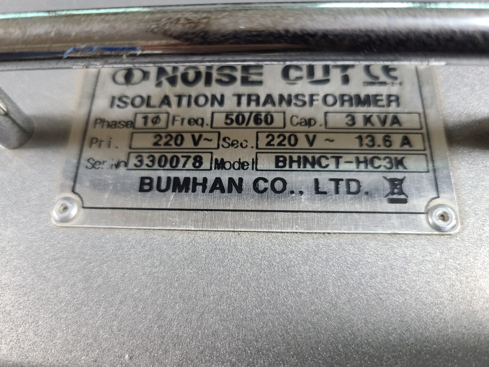 BUMHAN NOISE CUT TRANSFORMER BHNCT-HC3K (중고) 범한 노이즈컷 트랜스포머