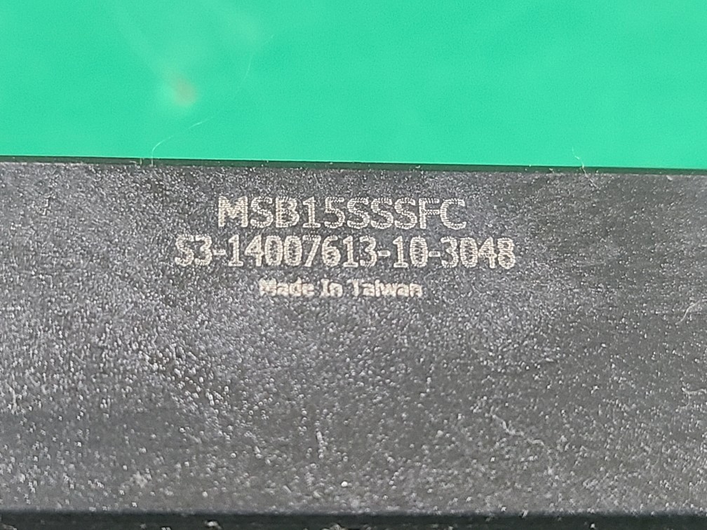 PMI LM GUIDE BLOCK MSB15SSSFC (중고) 피엠아이 엘엠가이드 블럭