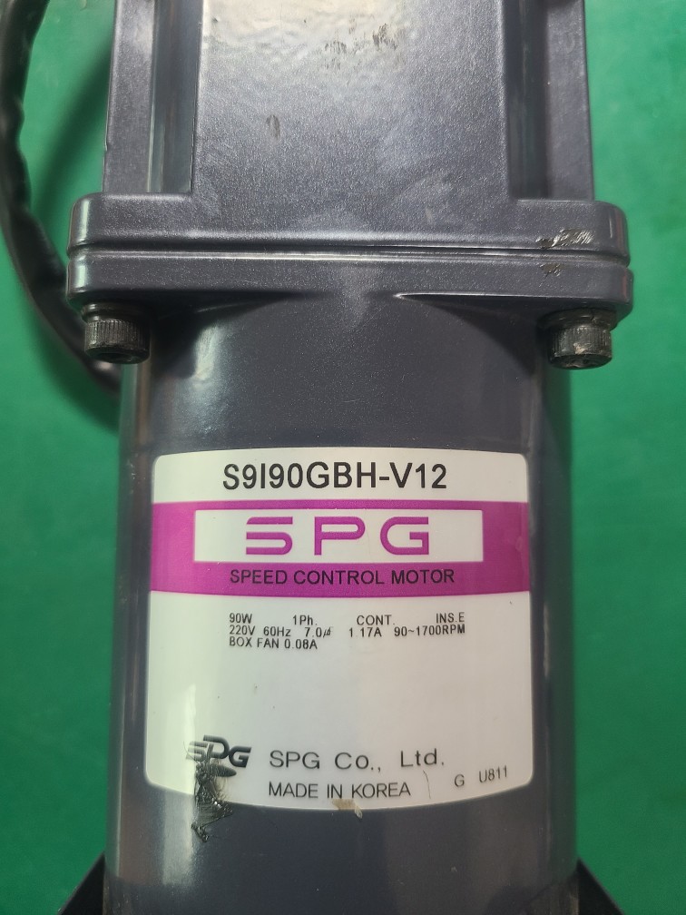 SPG SPEED CONTROL MOTOR S9I90GBH-V12+S9KH60B (중고) 성신 스피드콘트롤모타