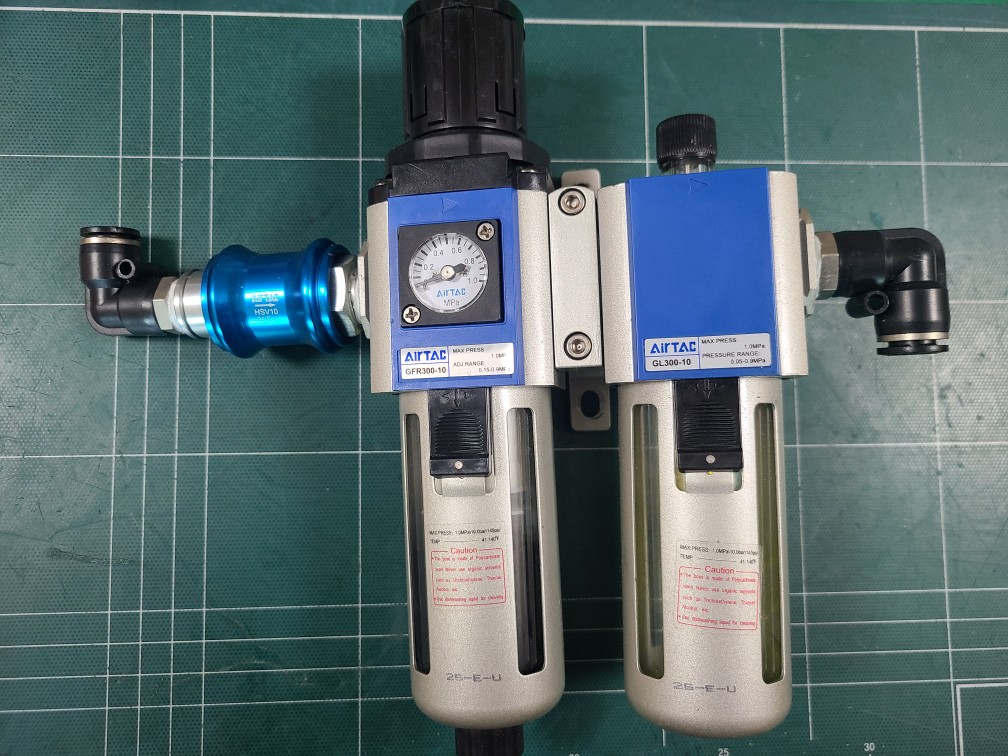 AIRTAC REGULATOR GFR300-10+GL300-10 (중고) 에어탁 레귤레이터