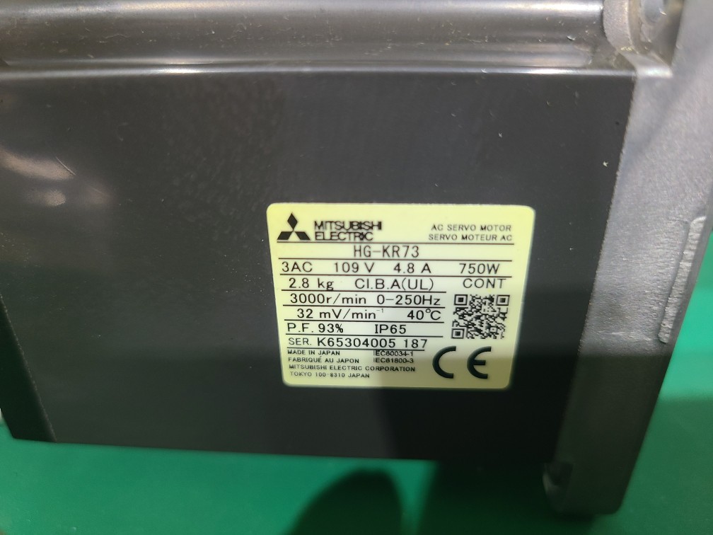 (미사용중고)MITSUBISHI SERVO MOTOR HG-KR73 미쓰비씨 서보모타